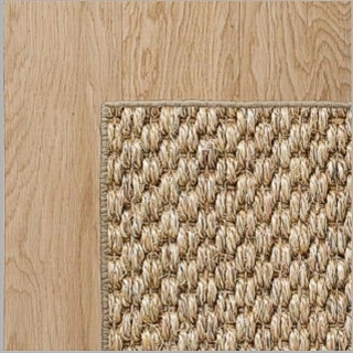 Fine Rustic Quartz With Oak Wool Overlock Border Style 1.7mts x 2.4mts